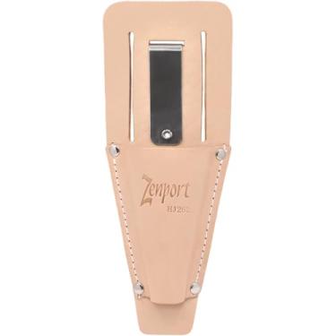 Imagem de Zenport Bainha de poda de couro HJ262 com presilha de cinto e clipe de metal, bronze