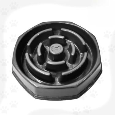 Imagem de Comedouro Lento Educativo para Cães - Comedouro Pet com Labirinto para Alimentação Controlada(Preto Grande)