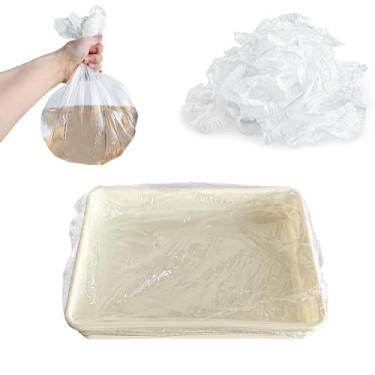 Imagem de Forros descartáveis de gaiola de animais pequenos, forro de filme de bandeja de coelho sacos de areia de coelho gaiola de porquinho-da-índia filme plástico de banheiro para pássaro, hamster, chinchila