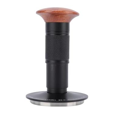 Imagem de AYNEFY Prensas de pó de Aço Inoxidável Universal, Prensa de Mola de Recuperação Automática Com Cabo de Madeira de Nogueira, Adequado para Cozinha, Cafeteria, Adulteração de café de 58 Mm,