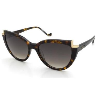 Imagem de Óculos Solar Evoke For You Ds57 G21 Marrom Tartaruga Lente Marrom Degr