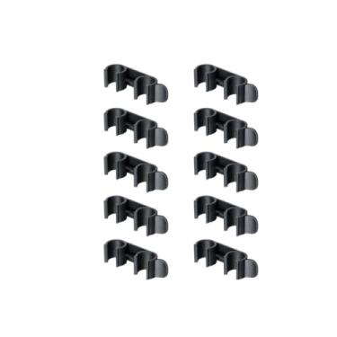 Imagem de Kit 10 Conector Presilha tubular Cadeira Iso Turim palito Plastica POPMOV 1521