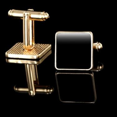 Imagem de Abotoaduras para homens, acessórios de abotoaduras de camisa de smoking, presente de negócios exclusivo para pai, marido, namorado, One size, Liga de aço, Sem Pedra Preciosa