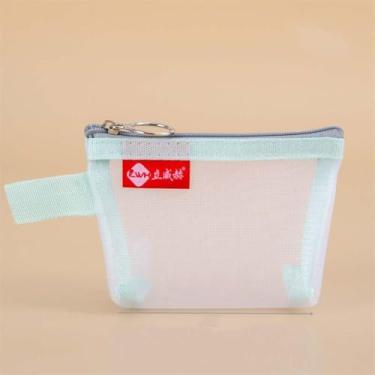 Imagem de Generic Bolsa de cartão retrô colorida, bolsa de cosméticos para batom, bolsa de armazenamento criativa, mini porta-moedas, dados portáteis (estilo verde B)