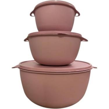 Imagem de Potes Hermeticos,Para Mantimentoskit 10 Potes Bowl + Jarra 1.800(3 Potes Bege)