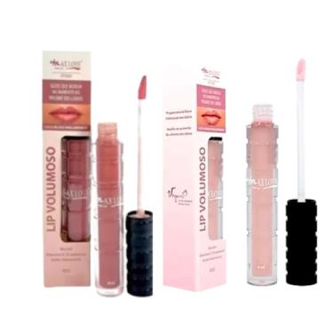 Imagem de Max Love Lip Volumoso, Kit com 2 Gloss Labial com Ácido Hialurônico, Vitamina E e D-Pantenol, Efeito Translúcido e Brilhante