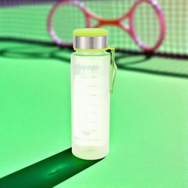 Imagem de 1 garrafa de água alça de transporte garrafa de água 1000 ml PET verde 25,8 x 8 x 8 cm