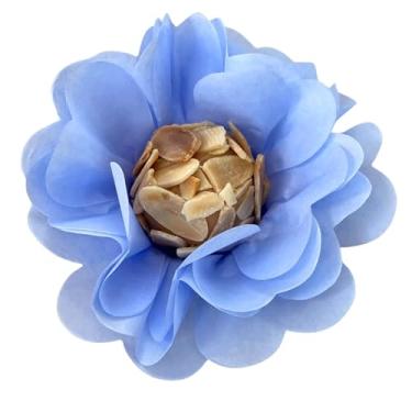 Imagem de 50 Forminhas Flor Doces Finos Super Volume em Papel Especial Tons de Azul (azul serenity)