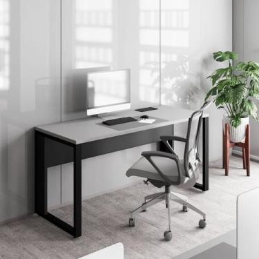 Imagem de Escrivaninha Mesa Escritório 150cm Diretor com Caixa de Tomadas Indust