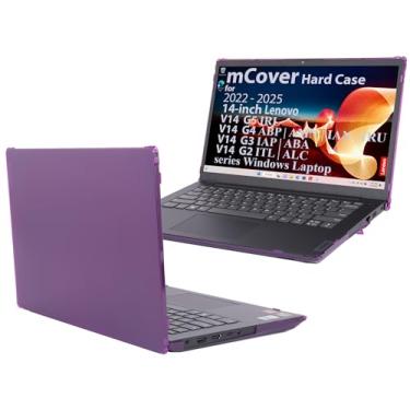 Imagem de mCover A capa é compatível apenas com Notebook Windows Lenovo V14 G2/G3/G4/G5 Series 2021-2025 de 14 polegadas (com dobradiça de 180°, não serve para nenhum outro modelo Lenovo) - roxo