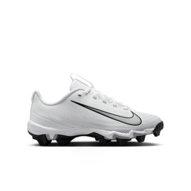 Imagem de Nike Chuteiras de futebol Vapor Shark 3 para crianças grandes (branco/cinza lobo/preto/prata metálico), Branco/cinza lobo/preto/prata metálica, 17