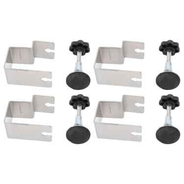 Imagem de Clipe de fixação de gaveta Estrutura de longo e curvo Braçadeira de instalação de painel frontal de gabinete ajustável de aço inoxidável para carpinteiros profissionais