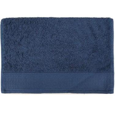 Imagem de Toalha De Academia 100% Algodão 30x80cm 400g-m² Atlântica Azul Marinho