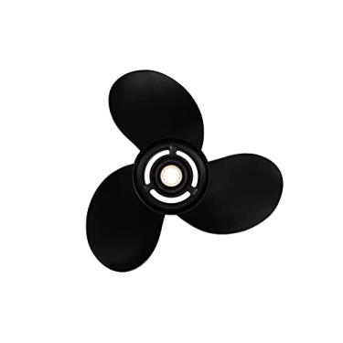 Imagem de Qiluprop Hélice Mercury de alumínio de 10 3/8 x 13 (13 estrias), compatível com motores de popa Mercury 30-60 HP/25hp Pé grande (4 tempos), número de peças: 48-73136A45, RH