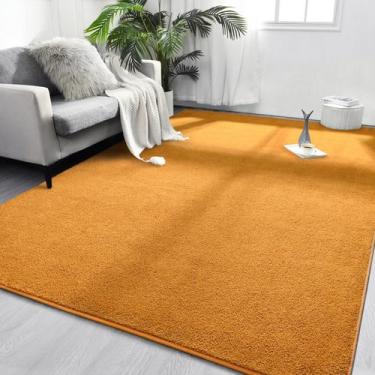 Imagem de Tapete FlyDoIt 122x183cm Laranja Soft Thick Memory Foam