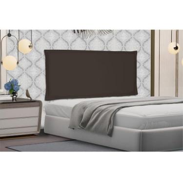 Imagem de Cabeceira Painel Garden Para Cama Box King 195 cm Suede Café S04 - D'R