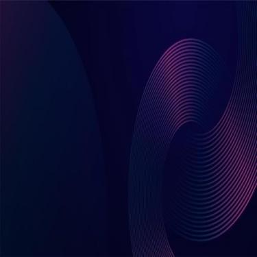 Imagem de Quadro Decorativo Tecnologia Art Digital Círculos Linhas Estilo Contemporâneo 30x30cm