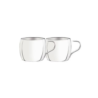 Imagem de Conjunto 2 Xícaras Para Chá E Capuccino Tramontina 64430790 230ml Inox