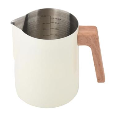 Imagem de FytStycale Jarra para Espumar Leite, Vaporizador, à Prova de Vazamentos, Fácil de Limpar, para Máquina de Café, Expresso, Latte Art, Matcha E Cappuccino, Branco
