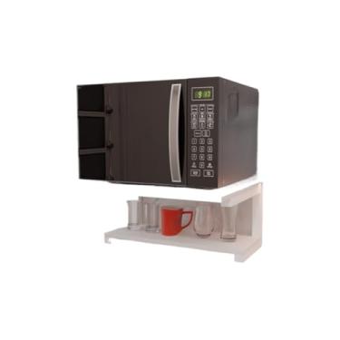 Imagem de Suporte De Parede Para Forno Micro-Ondas InstalaçãO Simples(Branco)