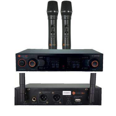 Imagem de Microfone sem fio Mão Duplo UHF Digital K502M Kadosh