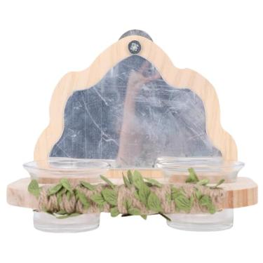 Imagem de GLOGLOW Alimentador de Pássaros para Calopsita, Periquito, Arara, Pequeno Animal, Gaiola de Brinquedo, Alimentador Interativo