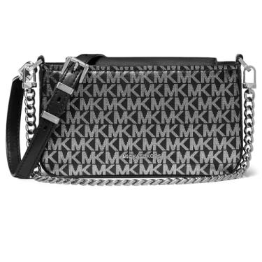 Imagem de Michael Kors Bolsa feminina Bryant pequena conversível Xbody, preta, pequena