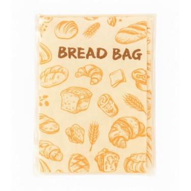 Imagem de ZENVANA Saco de pão caseiro com envoltório de cera de abelha – Saco de pão reutilizável para fermento, saco reutilizável de armazenamento de alimentos para manter o fermento fresco, seguro para