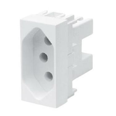 Imagem de Módulo Tomada 2p+t 10a 250 Volts Habitat - 2061 - Fame Tomada Padrao 2p+t 10a 250v Fame 062.2061.3