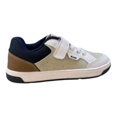 Imagem de Tenis Infantil Menino Kidy Conforto Casual Calce Fácil Autocolante 32910211050 Branco-Masculino