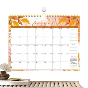 Imagem de Shakven Calendário de parede grande, calendário de parede 2025 12 meses, Calendário de parede de 12 meses Planejador familiar, Planejador de calendário mensal 2025 com designs sazonais, calendário de