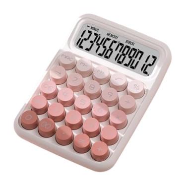 Imagem de Calculadora Teclado Mecânico,Calculadora Mecânica, Calculadora de mesa com botão grande antiderrapante Calculadora fofa, Calculadoras de mesa ergonômicas Calculadora mecânica para escritórios em casa