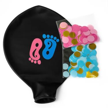 Imagem de Kit Chá Revelação Girl or Boy – Decoração para Chá de Bebê Menino ou Menina (Kit Balão Pezinho Girl or Boy)