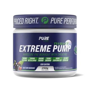 Imagem de Pré Treino Extreme Pump Night S/Cafeína 250g Pure Athletic Cor:Açaí Com Guaraná