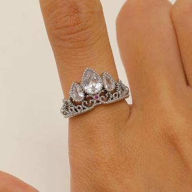 Imagem de Anel de estrela do mar geométrico volumoso empilhável para mulheres, anel de compromisso de noivado, formato de estrela exclusivo, anel de declaração ajustável, joias da moda boho, presentes de natal