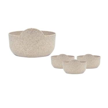 Imagem de Kit 4 Super Bowl Fibra Madeira Green Colors Palha 475Ml - Bb Store