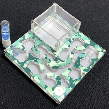 Imagem de Formigueiro de fazenda de formigas camufladas Conjunto de formicário educativo com umidade e alimentador automático de água para formigas vivas (Camouflage Spring)