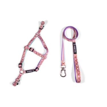 Imagem de Kit Peitoral e Guia para Cachorro – Conforto e Segurança para Passeios de Pequeno, Médio e Grande Porte(Unicórnio,Médio)