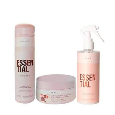 Imagem de Kit Braé Essential Shampoo 250ml + Máscara 200g + Fluído Reparador 260