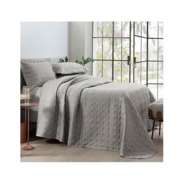 Imagem de Cobre Leito Satinée Fend Stone Solteiro 300 Fios - Kacyumara Solteiro