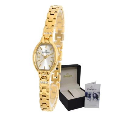 Imagem de Relógio Dourado Pequeno Original Champion Feminino de Pulso-Feminino