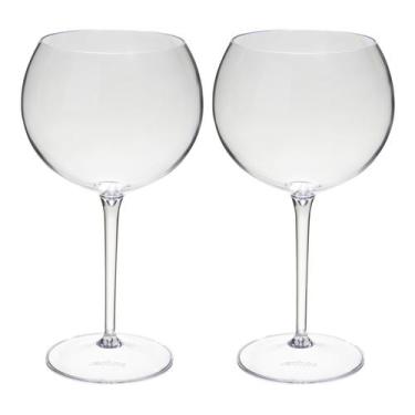 Imagem de Taça De Gin 600ml Kit 2pçs Acrílico Alto Padrão Premium - NEOPLAS, TRA