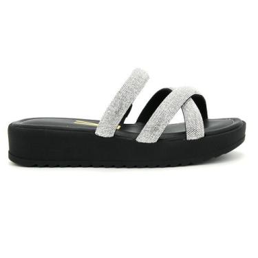 Imagem de Tamanco Vizzano Original Flatform Plataforma Feminino 318, 37, Preto