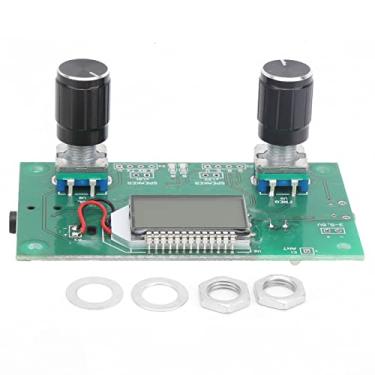 Imagem de Módulo receptor FM Rádio digital com display digital Receptor de transmissão de áudio sem fio Tecnologia DSP PLL avançada para home office Placa PCB estéreo de carro 75x45x30mm