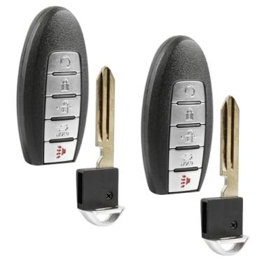 Imagem de USARemote 2 Chaves De Carro Com Controle Remoto Entrada Sem Chave Para Substituição, Nissan Altima Versa Sentra Infiniti 2019, 2020, 2021, 2022, 2023, 5 Botões (Kr5Txn4)