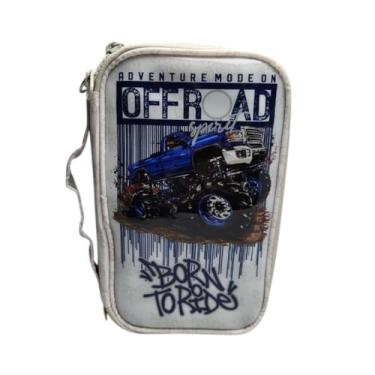 Imagem de Estojo Escolar Box Offroad Monster Truck Grande Reforçado