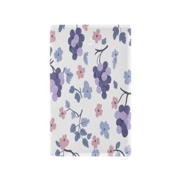 Imagem de Wassud Cute Grapes Light Switch Cover Plate Decorativas para Tomadas Elétricas Placa de Parede em Branco 4,53 x 2,76 polegadas