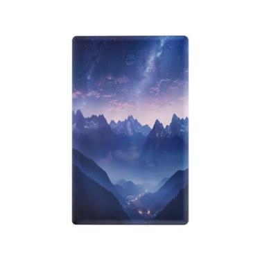 Imagem de Wassud Placa decorativa para tomada de luz, placa de parede para tomadas elétricas, violeta, noite, frente e verso, tomadas