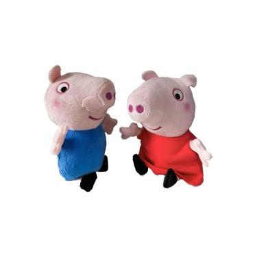Imagem de Pelucia peppa e george pig 15cm - sunny