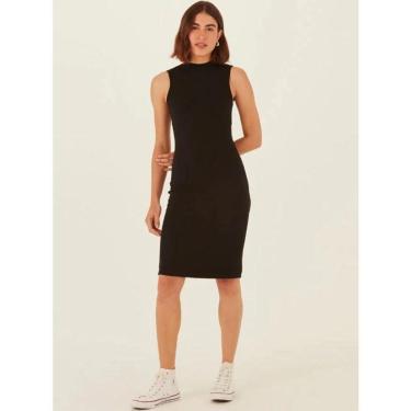Imagem de Vestido Manga Curta Canelado Viscose Malwee Ref. 102421-Feminino